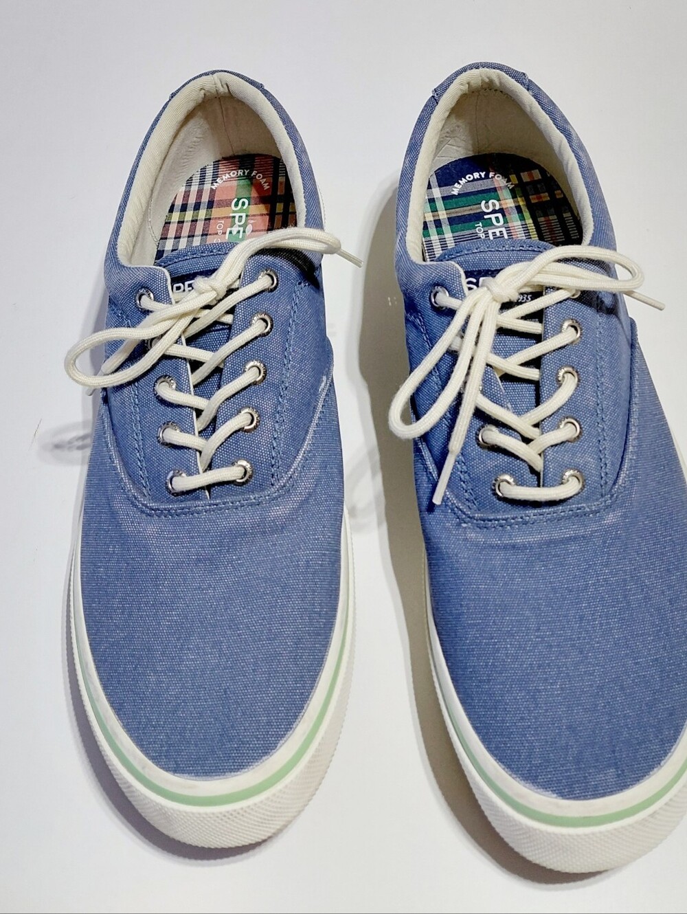 SPERRY Top-Sider Men's Casual Blue Lace-Up Sneakers Size 13